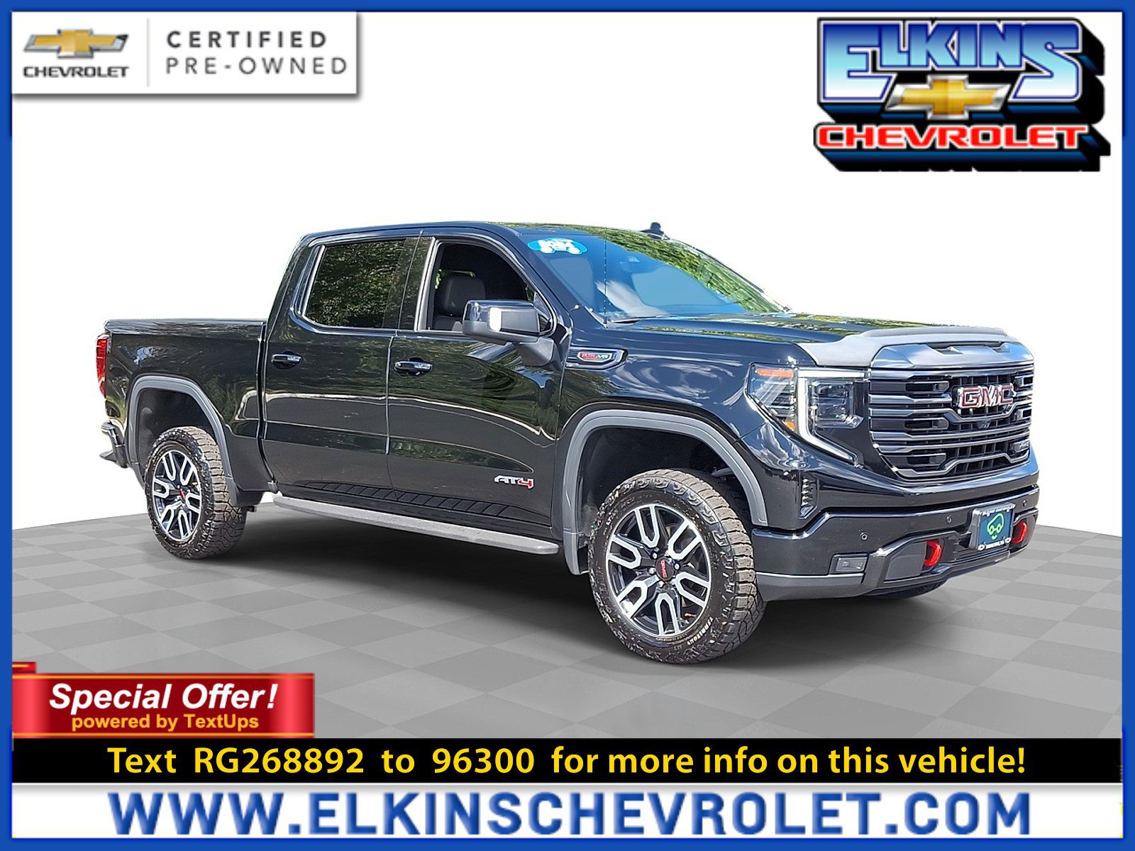 Certified 2024 GMC Sierra 1500 AT4 w/ Technology Package