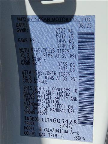 New 2026 Nissan Frontier S image 15