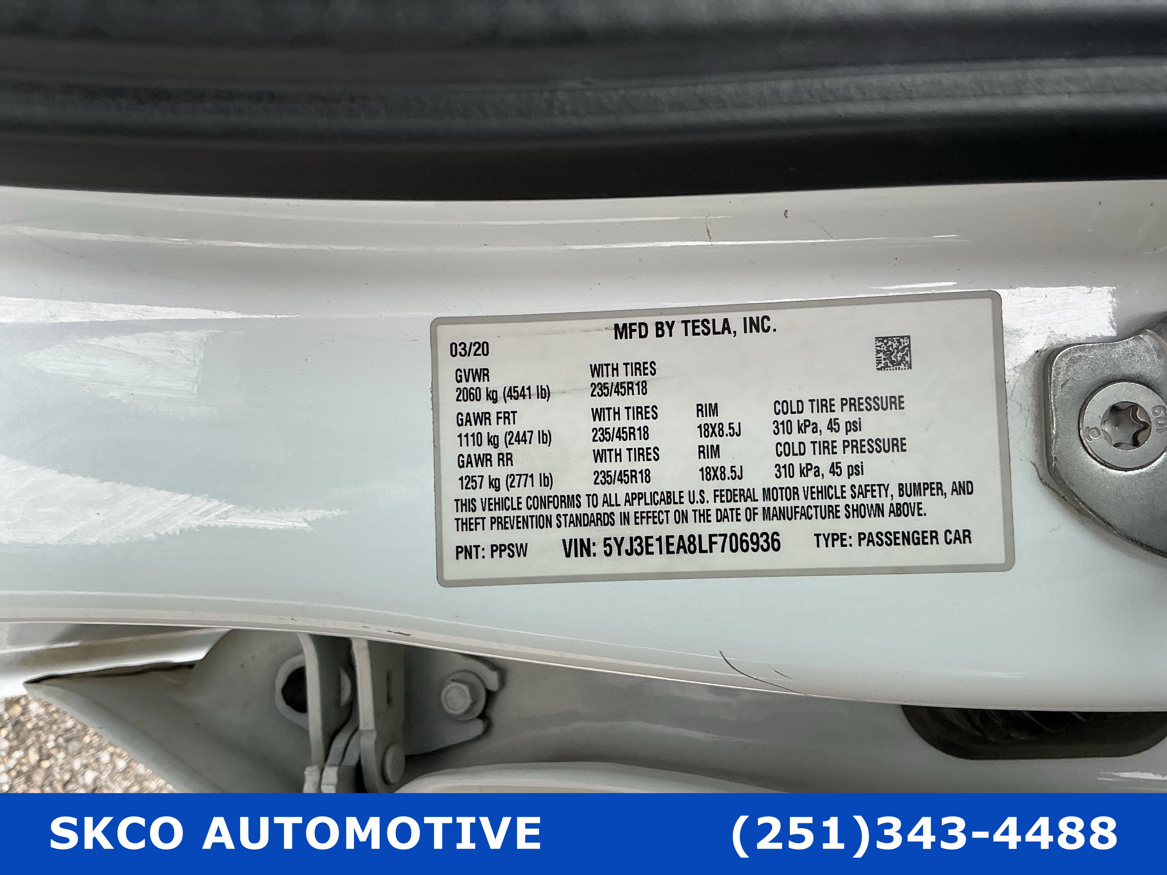 Used 2020 Tesla Model 3 Standard Range image 28