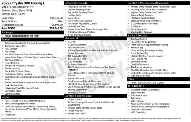 Used 2022 Chrysler 300 Touring L image 3