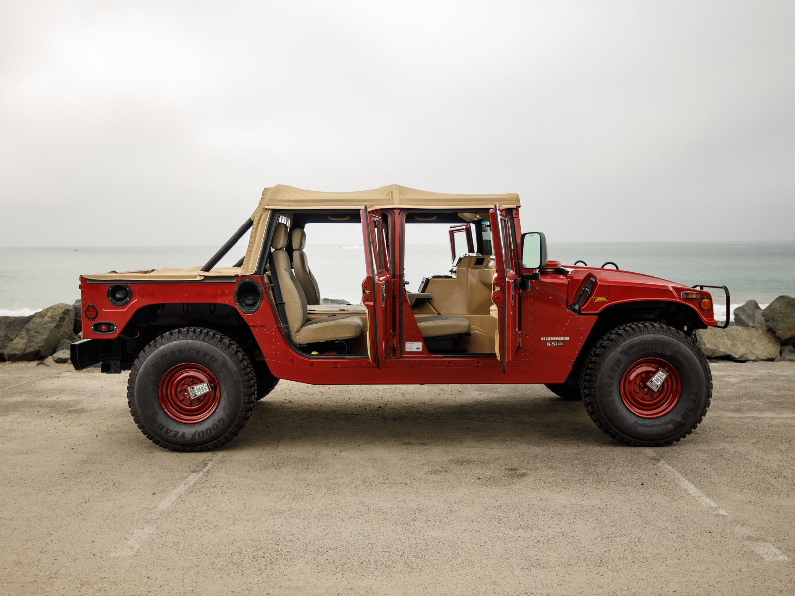 Used 1998 HUMMER H1 OPEN TOP SPORT UTILITY 4D image 5