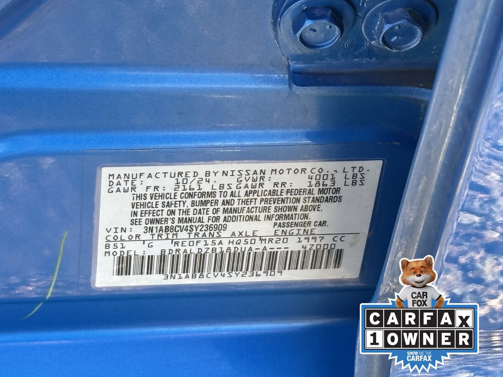 Certified 2025 Nissan Sentra SV FWD image 33