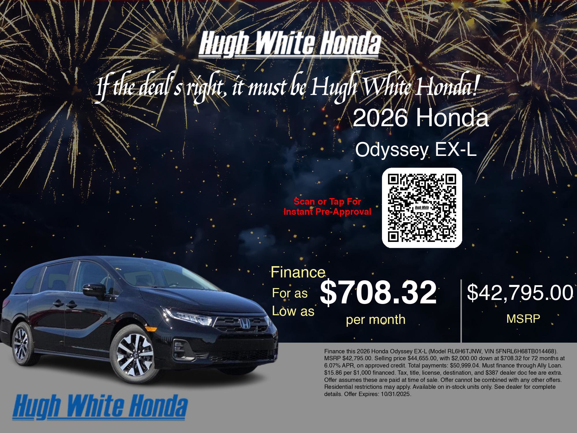New 2026 Honda Odyssey EX-L image 7