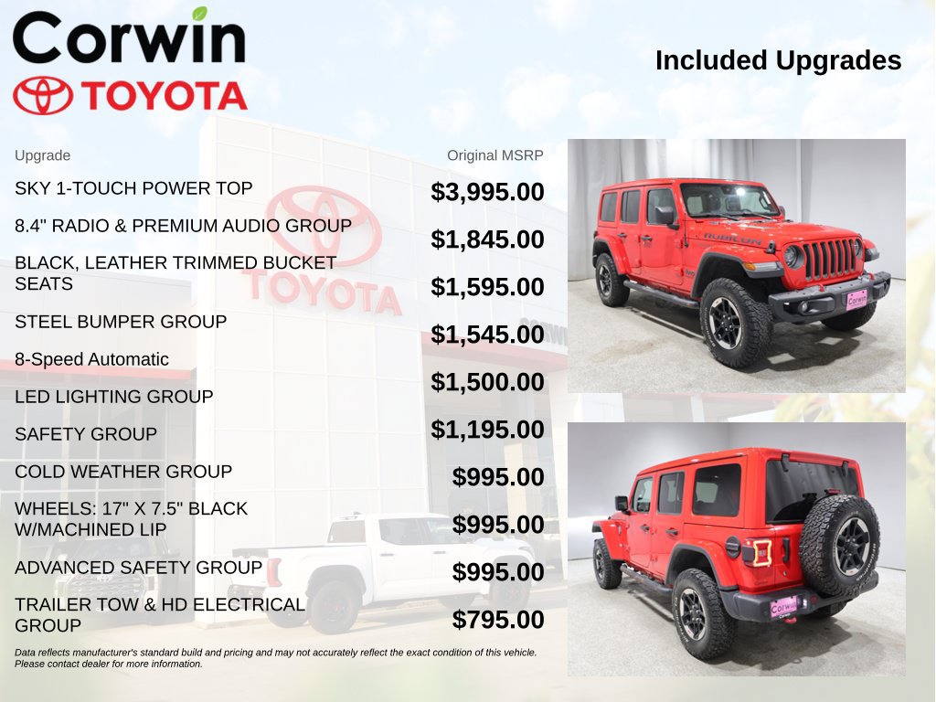 Used 2020 Jeep Wrangler Unlimited Rubicon AWD/4WD image 4
