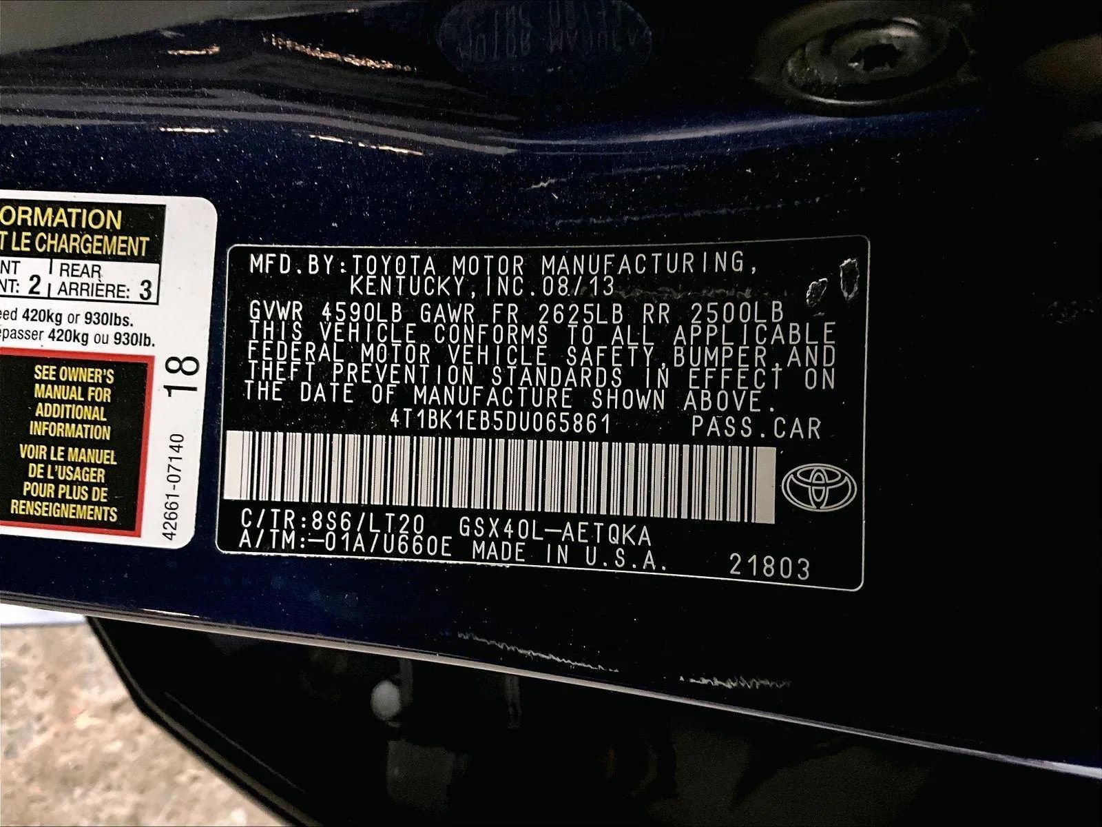 Used 2013 Toyota Avalon XLE Touring image 33