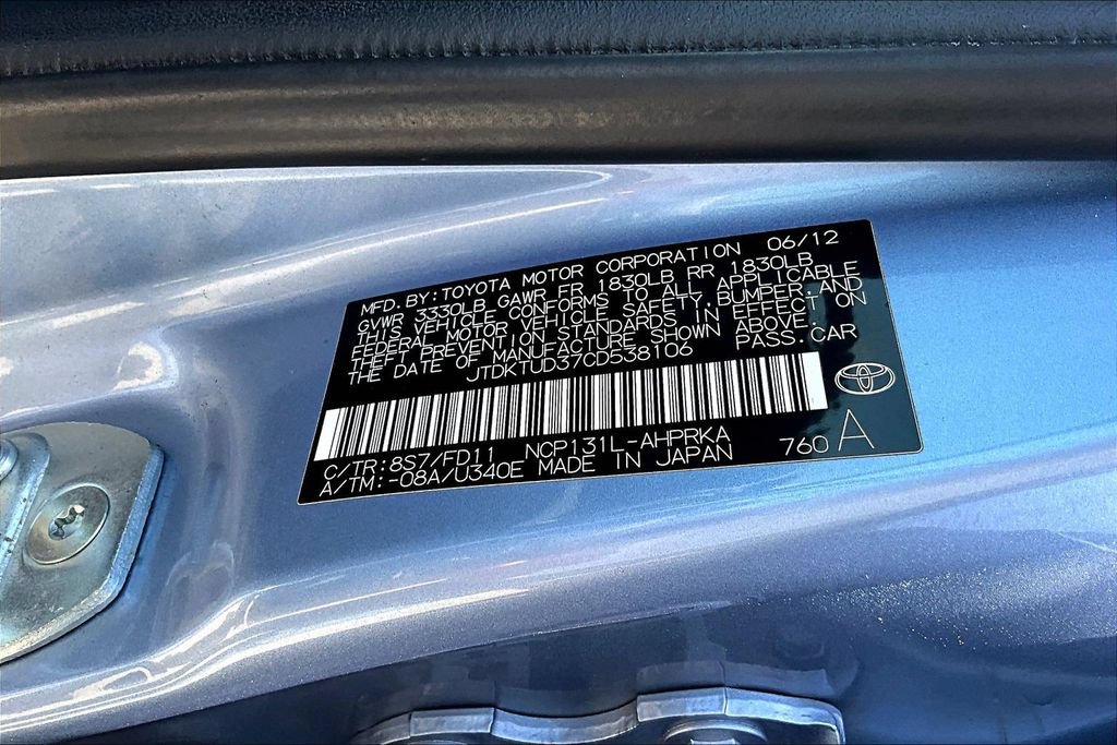 Used 2012 Toyota Yaris SE FWD image 18