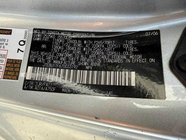 Used 2007 Toyota FJ Cruiser 4WD image 15