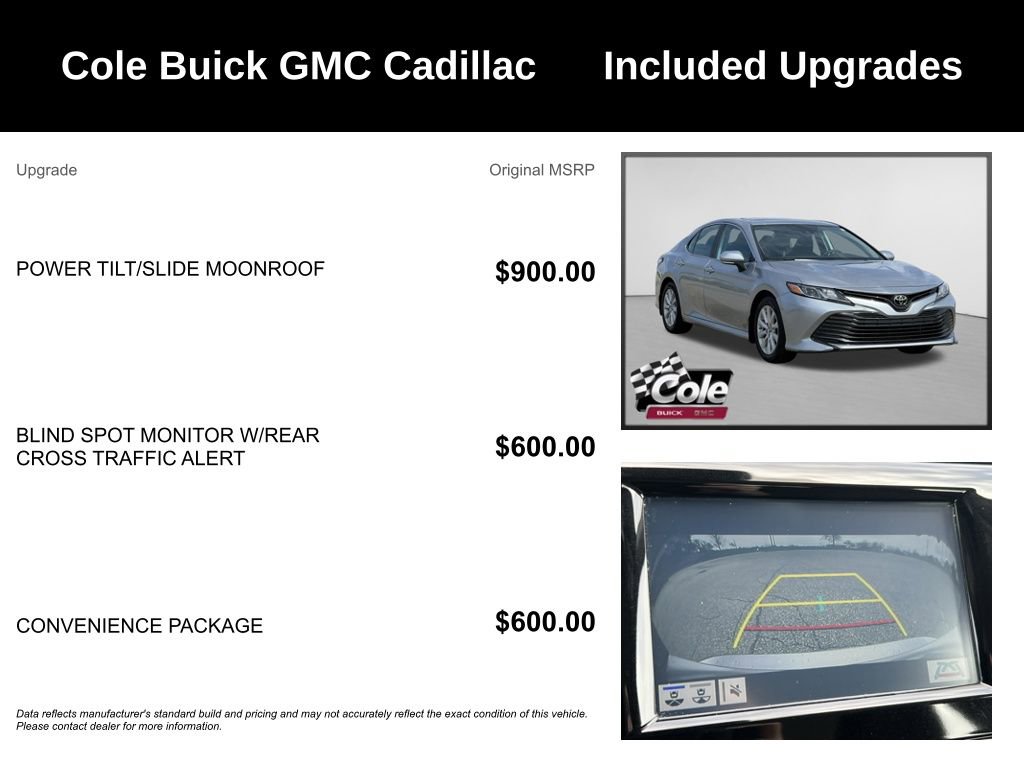 Used 2019 Toyota Camry LE w/ Convenience Package image 3