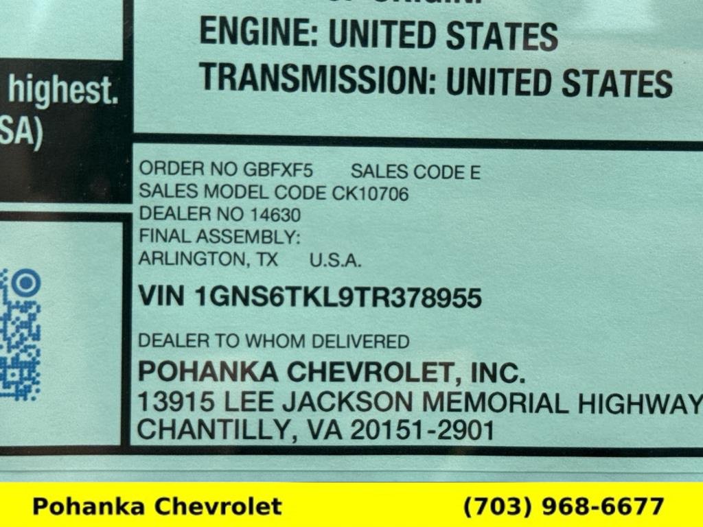 New 2026 Chevrolet Tahoe High Country AWD/4WD image 29