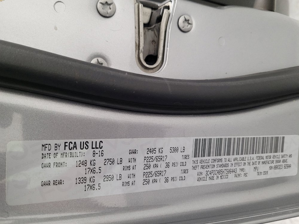 Used 2017 Dodge Journey SE w/ Flexible Seating Group FWD image 33