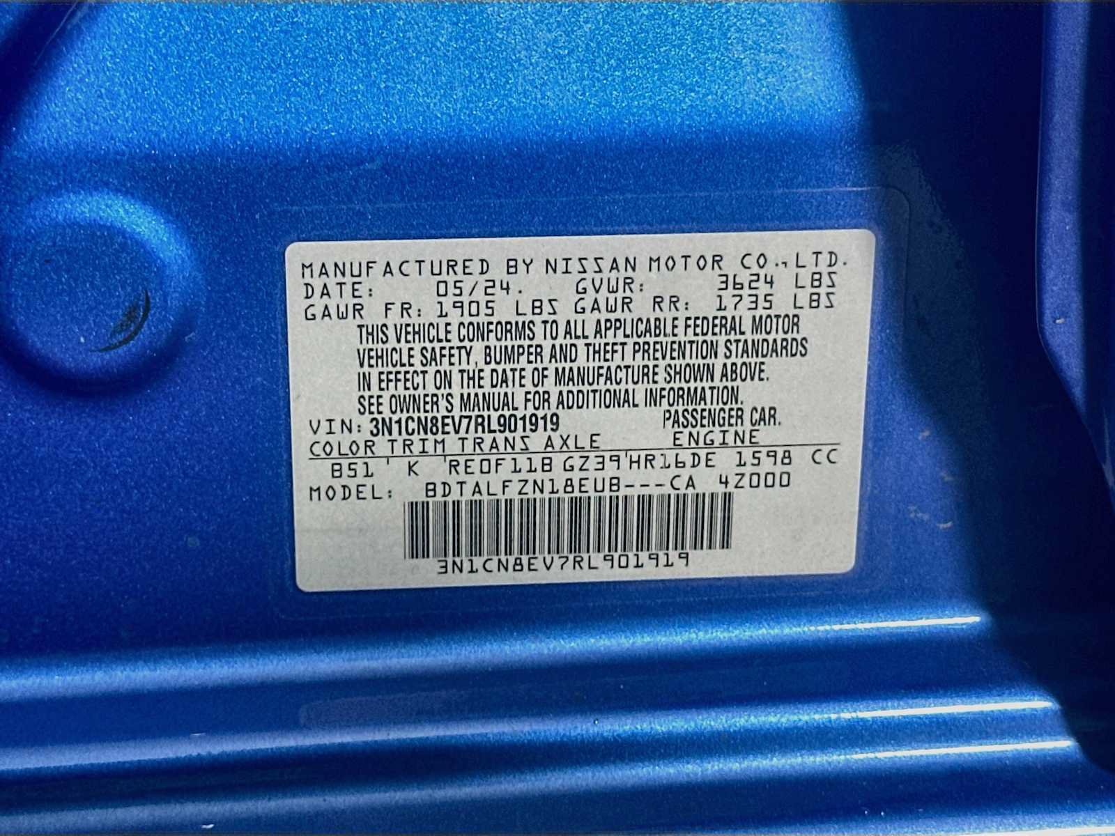 Used 2024 Nissan Versa SV FWD image 28