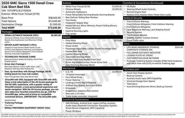 Used 2020 GMC Sierra 1500 Denali w/ Denali Ultimate Package AWD/4WD image 43