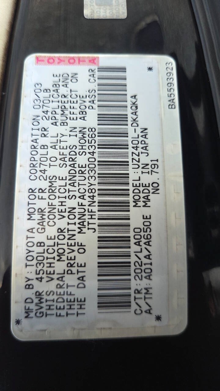 Used 2003 Lexus SC 430 Convertible RWD image 45