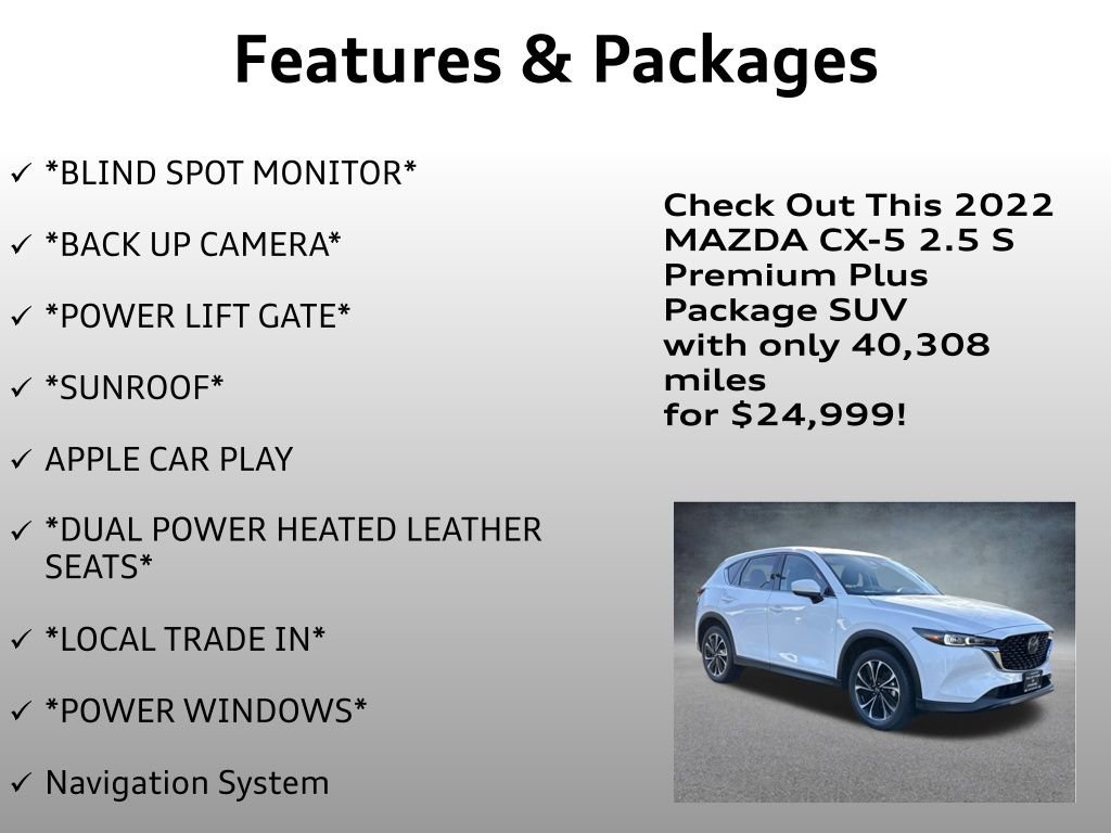 Used 2022 MAZDA CX-5 AWD 2.5 S w/ Premium Plus Pkg image 8
