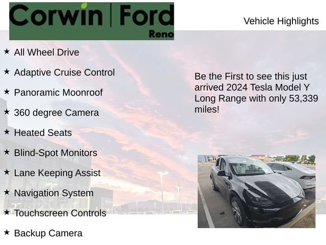 Used 2024 Tesla Model Y Long Range AWD/4WD image 4