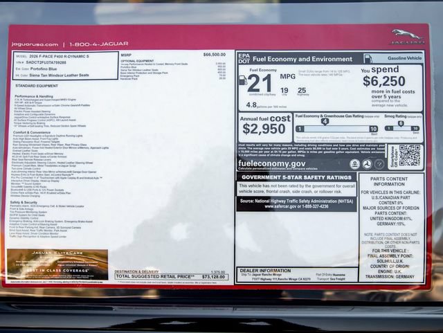 New 2026 Jaguar F-PACE R-Dynamic S AWD/4WD image 32