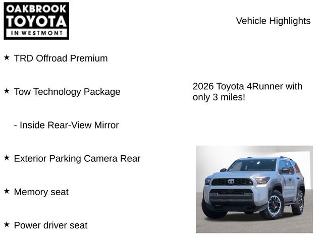 New 2026 Toyota 4Runner TRD Off-Road Premium AWD/4WD image 7