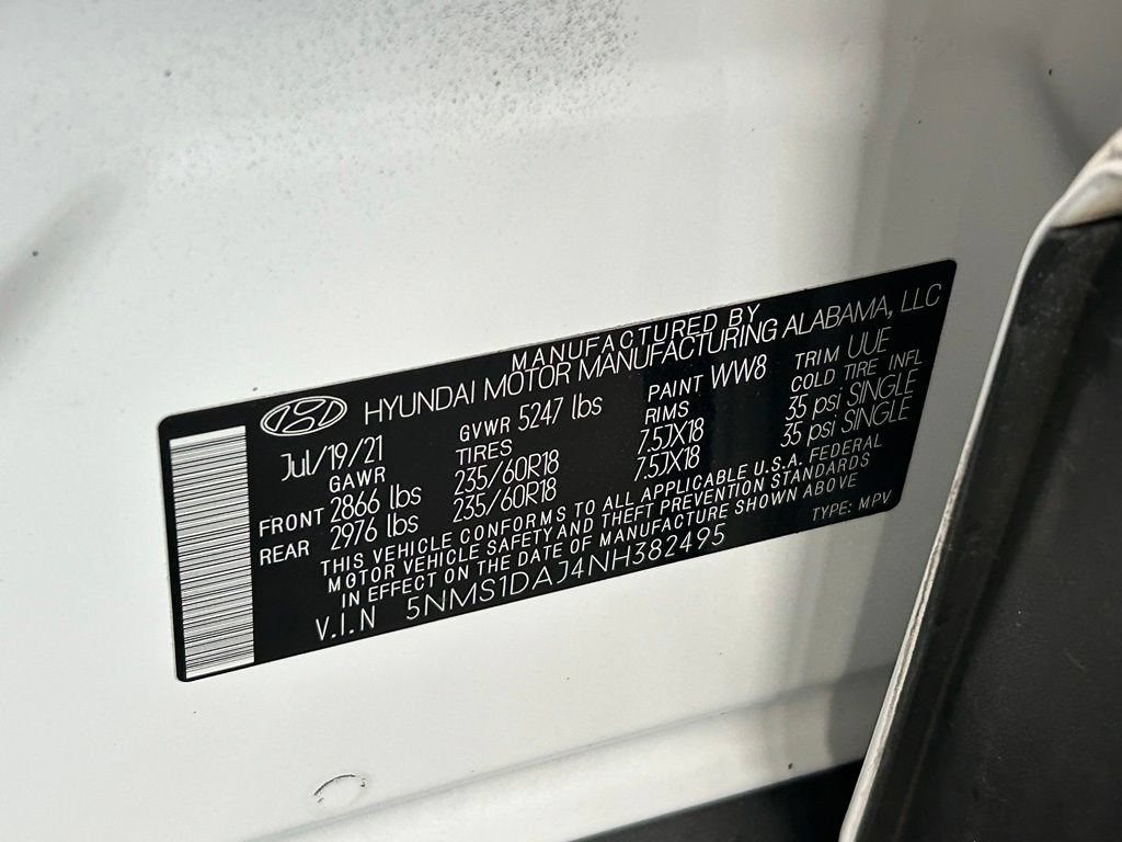 Used 2022 Hyundai Santa Fe SE AWD/4WD image 44