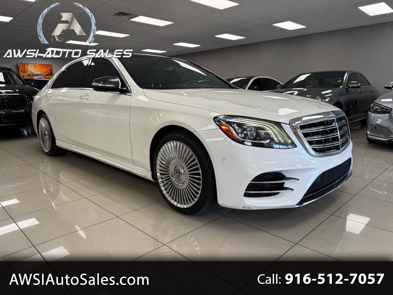 Used 2019 Mercedes-Benz S 450 Sedan w/ AMG Line Exterior image 1