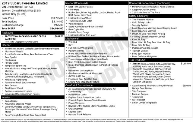 Used 2019 Subaru Forester Limited image 7