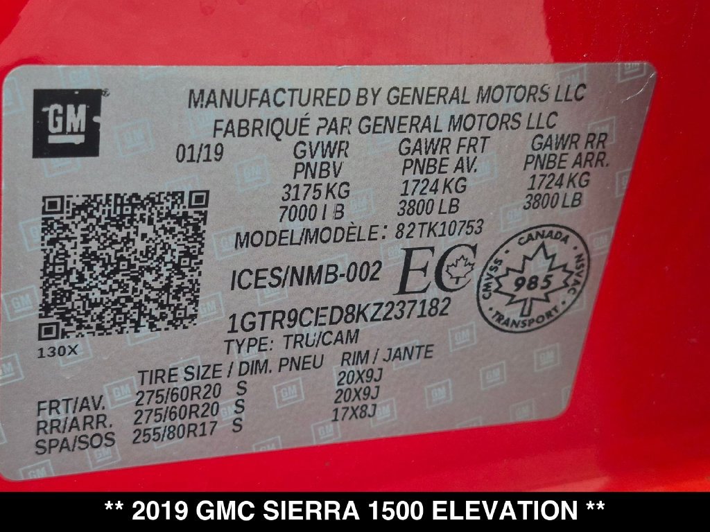 Used 2019 GMC Sierra 1500 Elevation AWD/4WD image 28