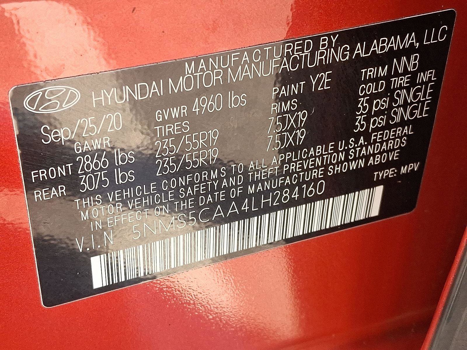 Used 2020 Hyundai Santa Fe Limited image 26