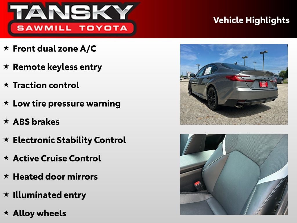 Certified 2025 Toyota Camry SE FWD image 10