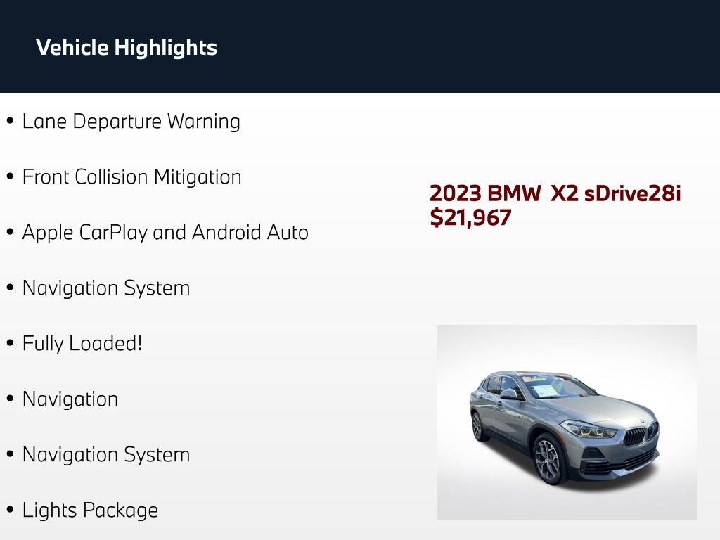 Used 2023 BMW X2 sDrive28i FWD image 4