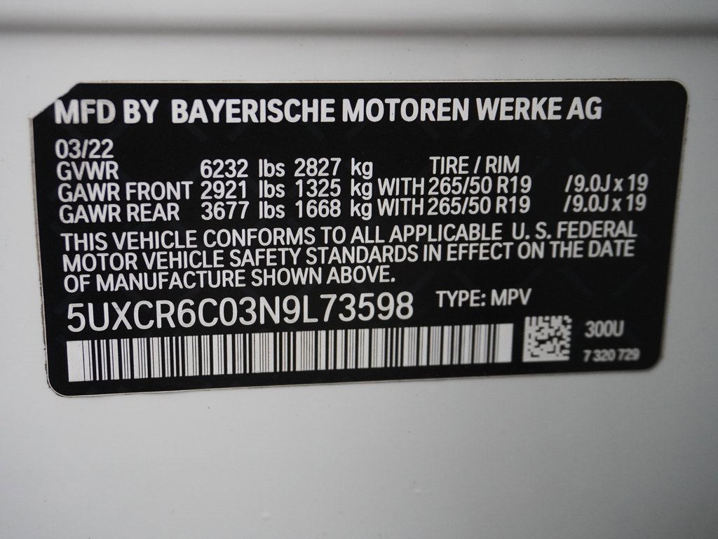 Used 2022 BMW X5 xDrive40i w/ Parking Assistance Package image 60