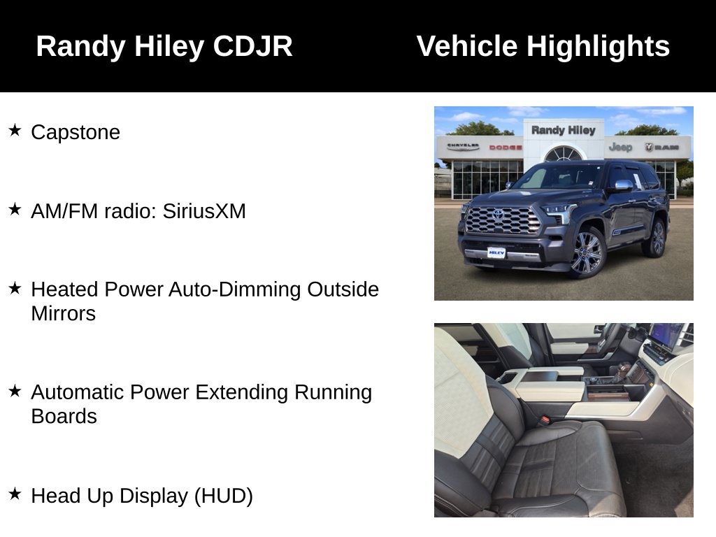 Used 2024 Toyota Sequoia Capstone AWD/4WD image 5