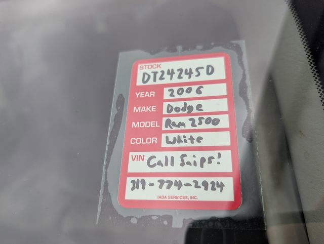 Used 2006 Dodge Ram 2500 Truck SLT w/ Trailer Tow Group AWD/4WD image 23