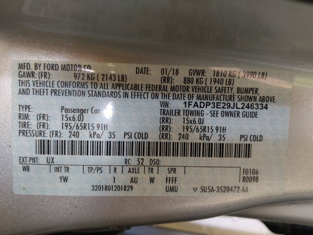 Used 2018 Ford Focus S FWD image 33