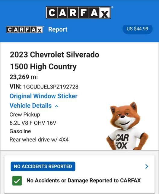 Used 2023 Chevrolet Silverado 1500 High Country w/ Technology Package image 4