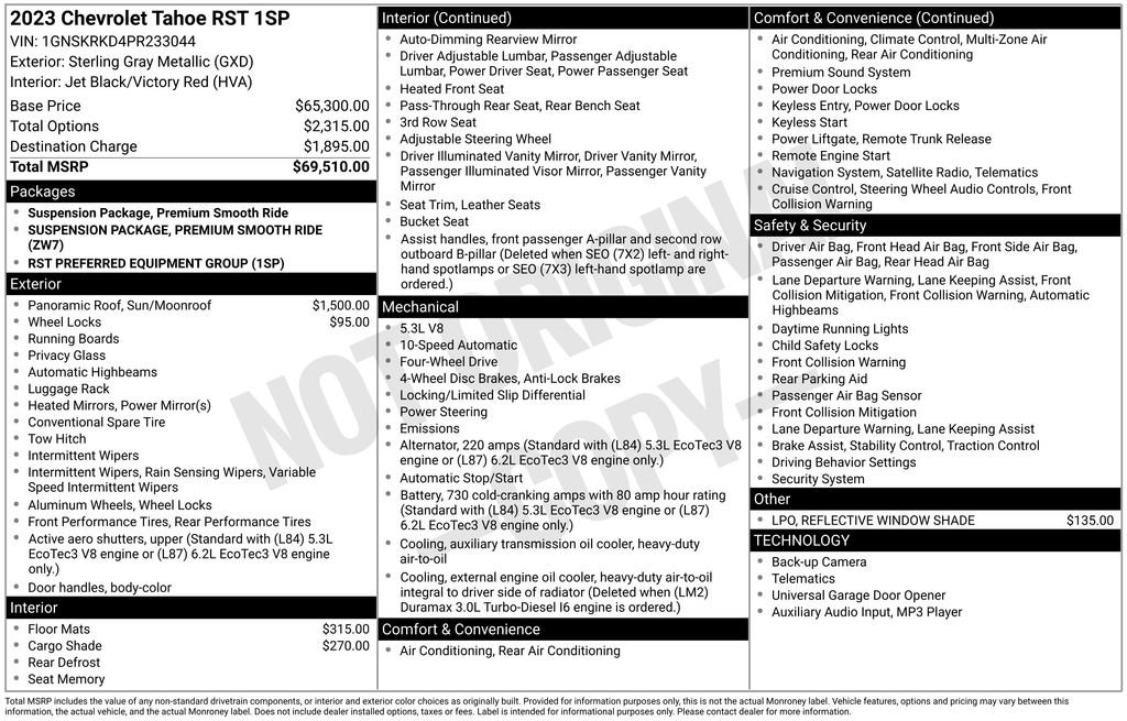 Used 2023 Chevrolet Tahoe RST image 3