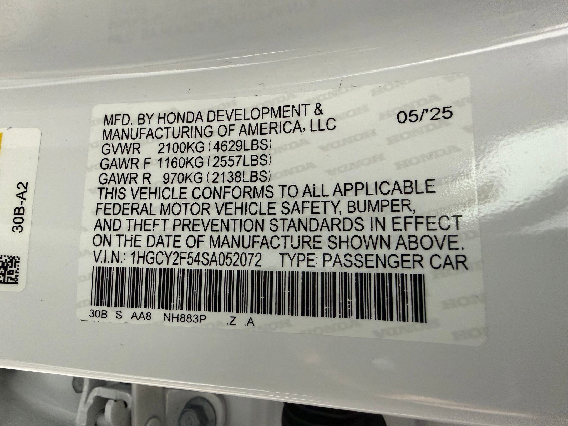 Certified 2025 Honda Accord Sport image 18