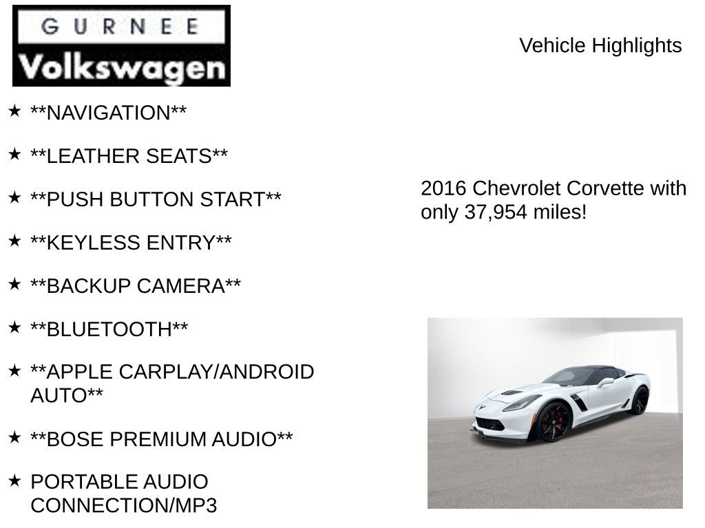 Used 2016 Chevrolet Corvette Z06 image 7