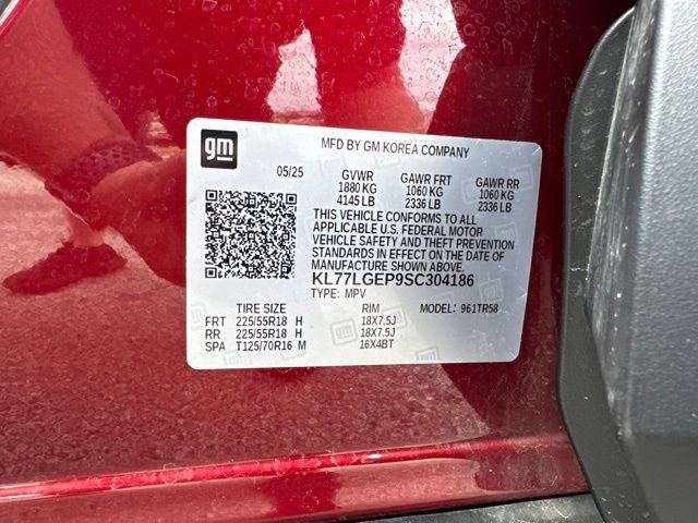 Certified 2025 Chevrolet Trax RS w/ Sunroof Package FWD image 26