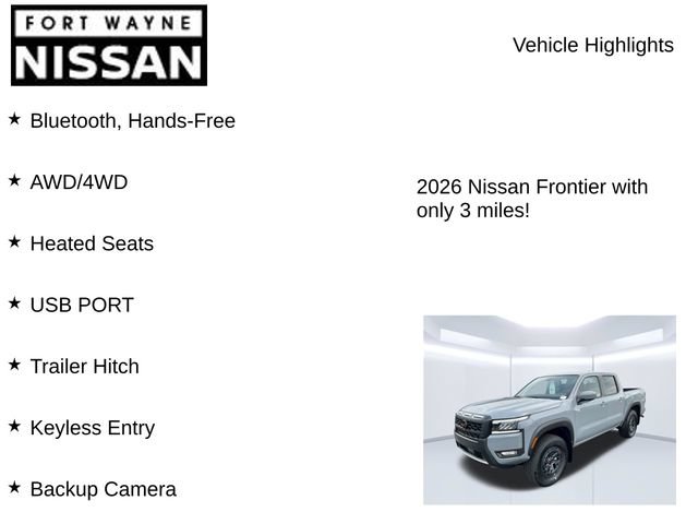 New 2026 Nissan Frontier PRO-4X w/ Tow Package AWD/4WD image 7