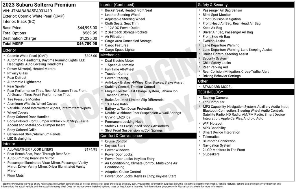 Certified 2023 Subaru Solterra AWD image 8