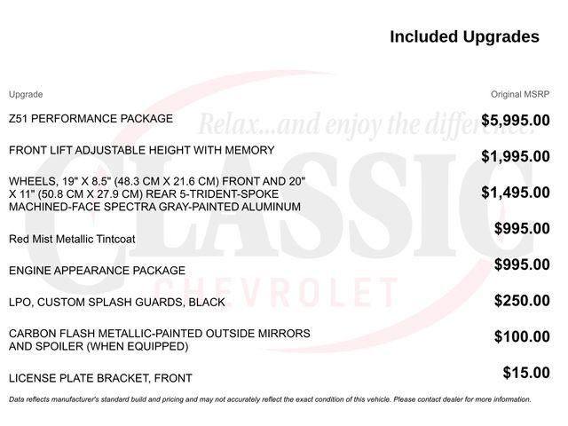 Used 2021 Chevrolet Corvette Stingray Preferred Cpe w/ Z51 Performance Package RWD image 11