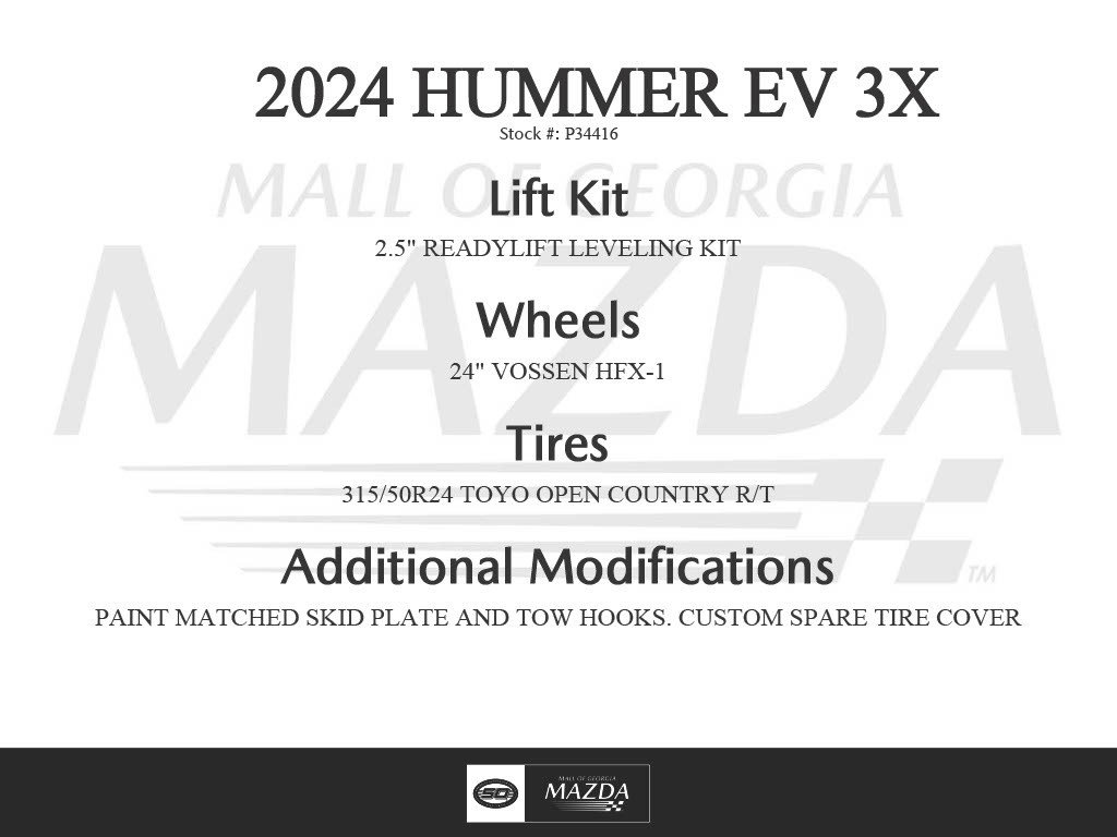 Used 2024 GMC Hummer EV 3X w/ LPO, Illumination Package image 3