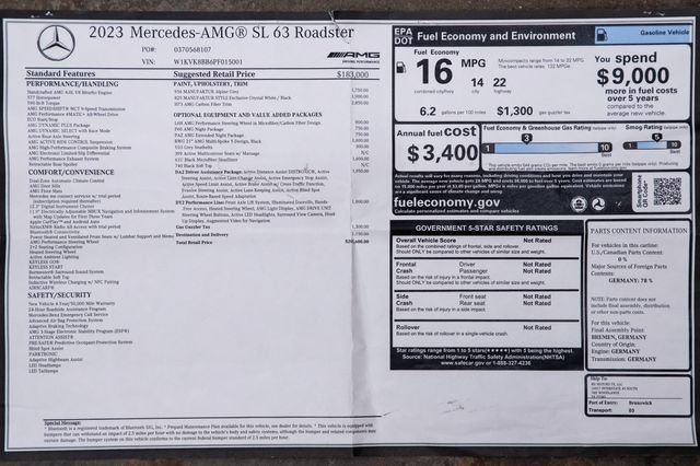 Used 2023 Mercedes-Benz SL 63 AMG 4MATIC image 3
