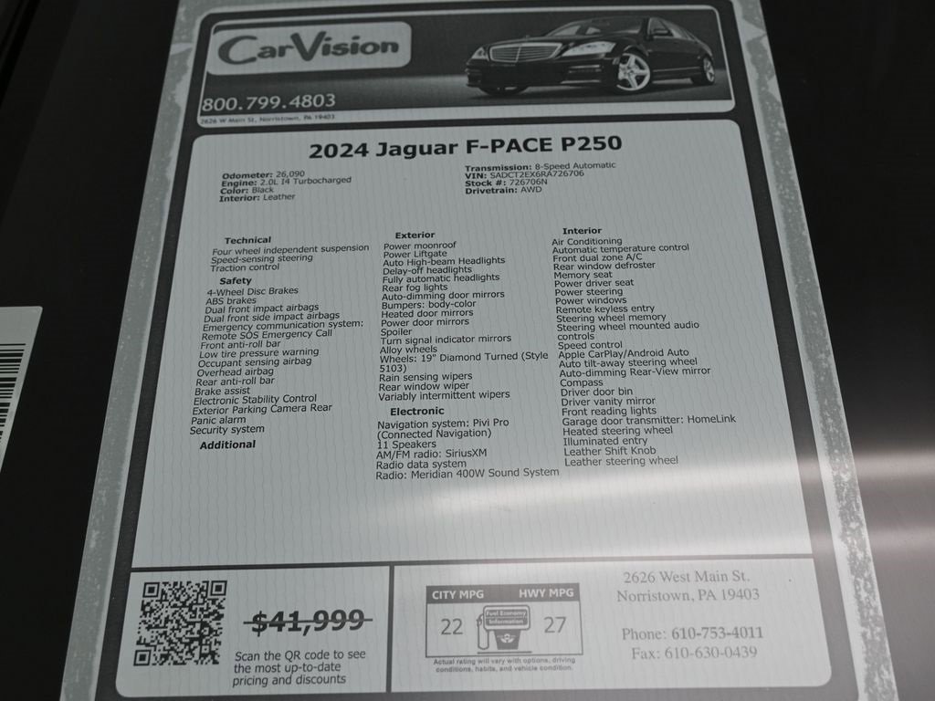 Used 2024 Jaguar F-PACE R-Dynamic S image 38