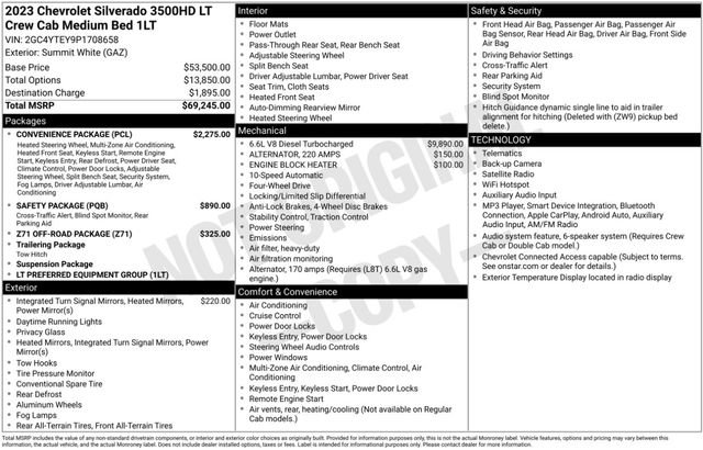 Used 2023 Chevrolet Silverado 3500 LT w/ Convenience Package AWD/4WD image 3