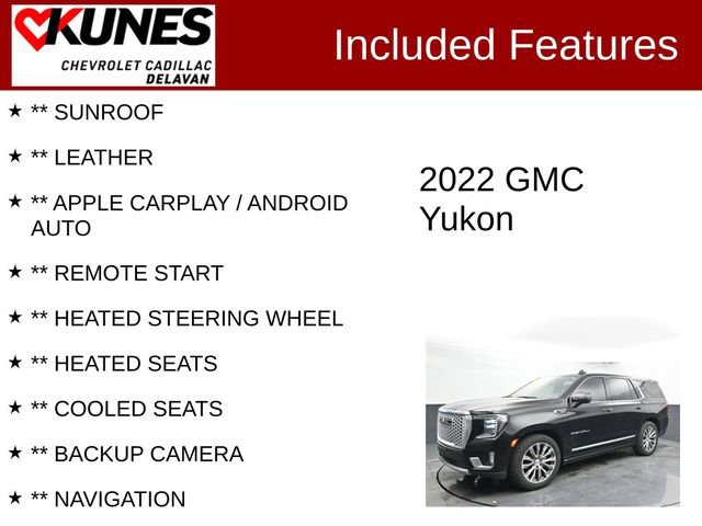 Used 2022 GMC Yukon Denali w/ Denali Premium Package image 3