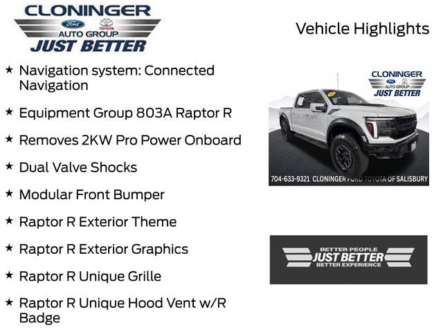 Used 2024 Ford F150 Raptor w/ Equipment Group 803A Raptor R AWD/4WD image 3