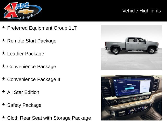Certified 2025 Chevrolet Silverado 2500 LT w/ Leather Package AWD/4WD image 2