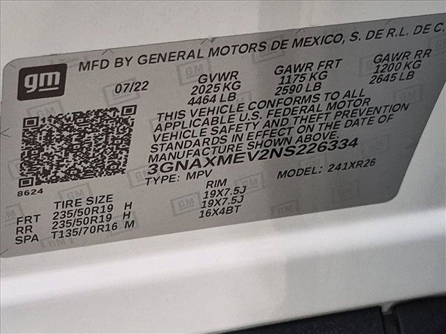 Used 2022 Chevrolet Equinox RS w/ Infotainment Package FWD image 25