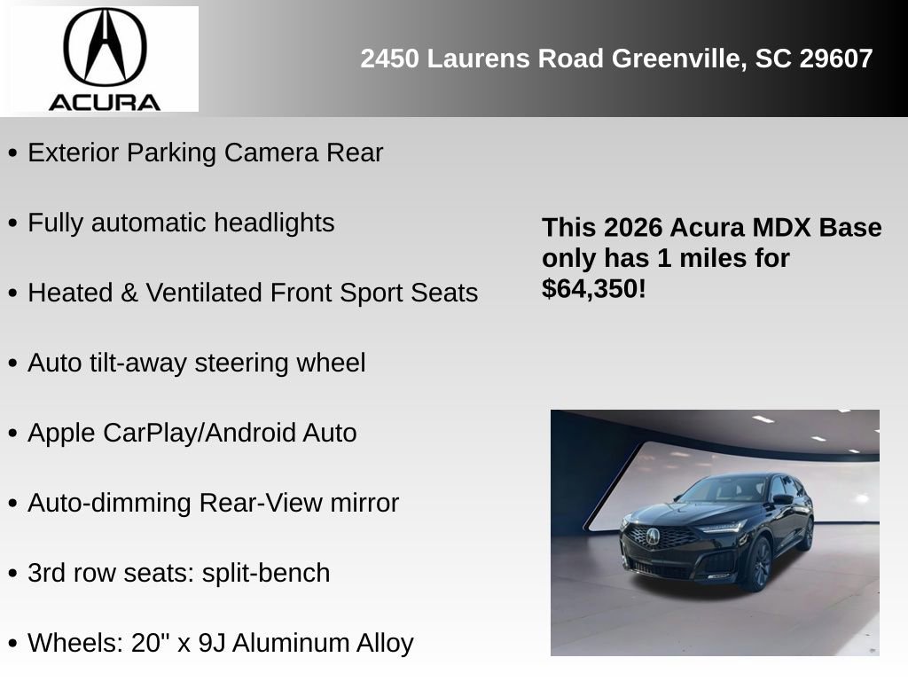 New 2026 Acura MDX A-Spec image 12