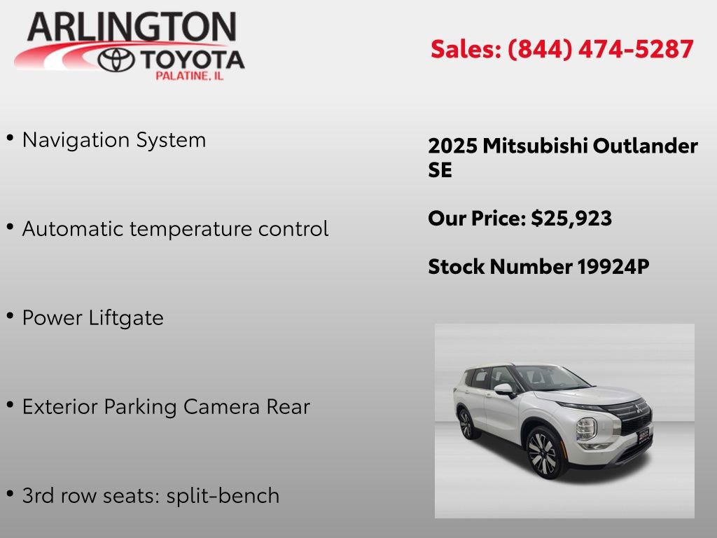 Used 2025 Mitsubishi Outlander SE AWD/4WD image 2